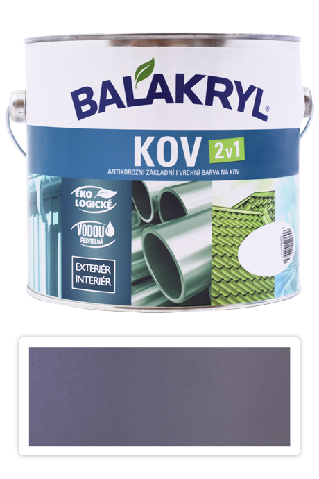 BALAKRYL Kov 2v1 - vodou ředitelná antikorozní barva na kov 2