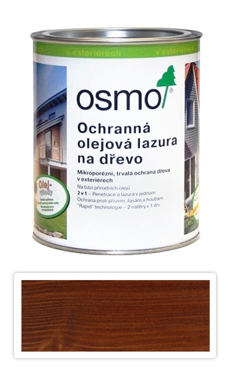 Ochranná olejová lazura OSMO 0.75l Teak