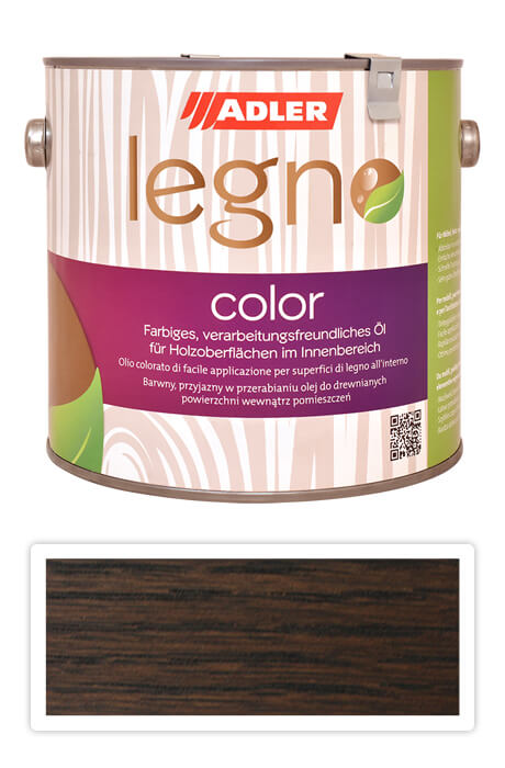 ADLER Legno Color - zbarvující olej pro ošetření dřevin 2.5 l Shitake ST 11/4