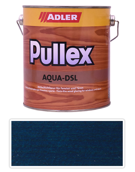 ADLER Pullex Aqua DSL - vodou ředitelná lazura na dřevo 2.5 l Blauer Morpho ST 07/1