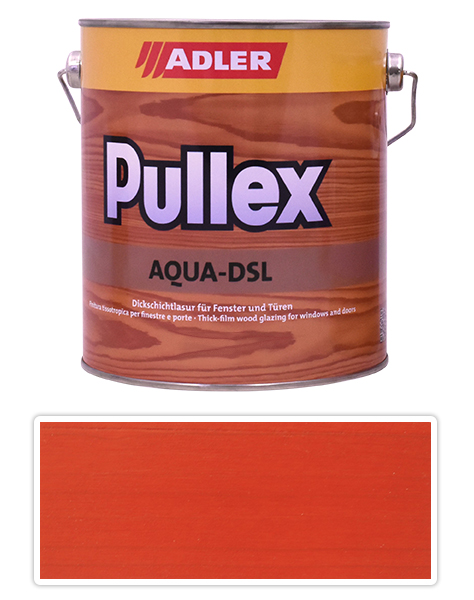 ADLER Pullex Aqua DSL - vodou ředitelná lazura na dřevo 2.5 l Chilli LW 07/1