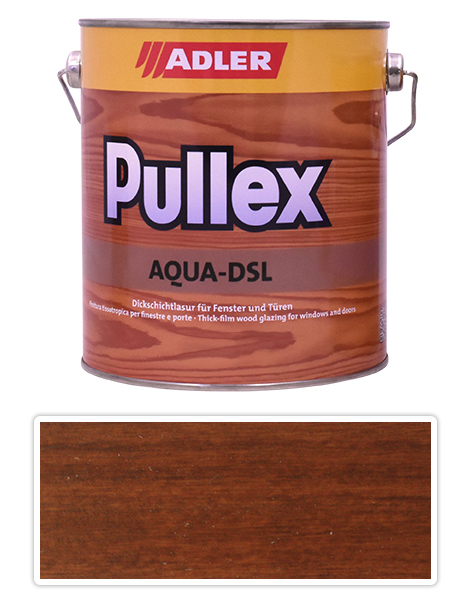 ADLER Pullex Aqua DSL - vodou ředitelná lazura na dřevo 2.5 l Holzweg LW 04/4