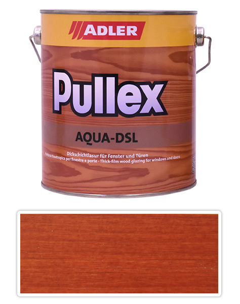 ADLER Pullex Aqua DSL - vodou ředitelná lazura na dřevo 2.5 l Mahagon LW 02/1