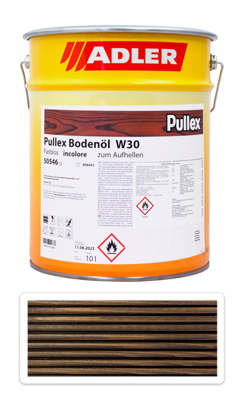 ADLER Pullex Bodenöl - terasový olej 10 l Eben