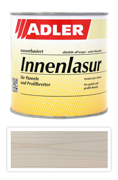 Adler Innenlasur UV 100 - přírodní lazura na dřevo pro interiéry 0.75 l Grossglockner 62602