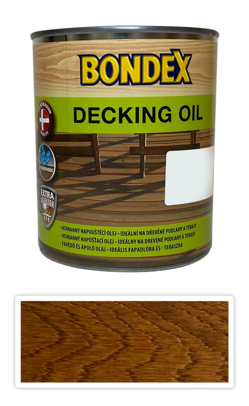 BONDEX Decking Oil - speciální napouštěcí olej 0.75 l Teak