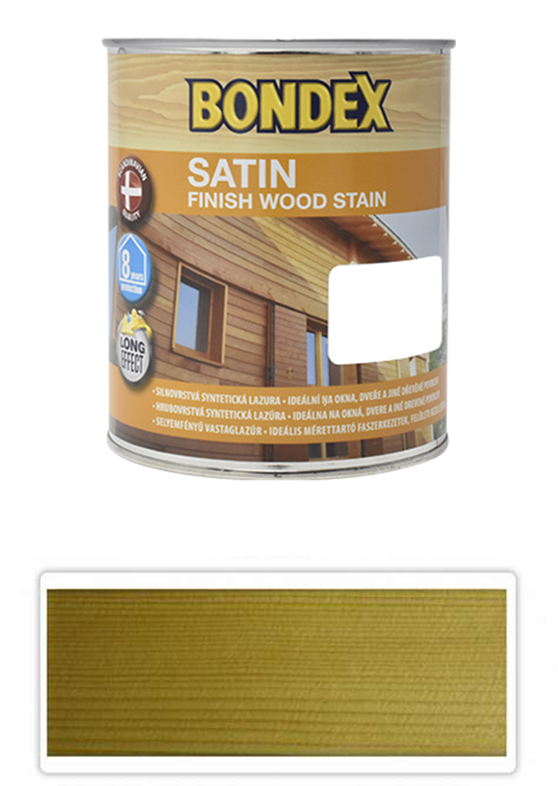 BONDEX Satin - silnovrstvá lazura pro ošetření dřeva v exteriéru 0.75 l Bezbarvá 900