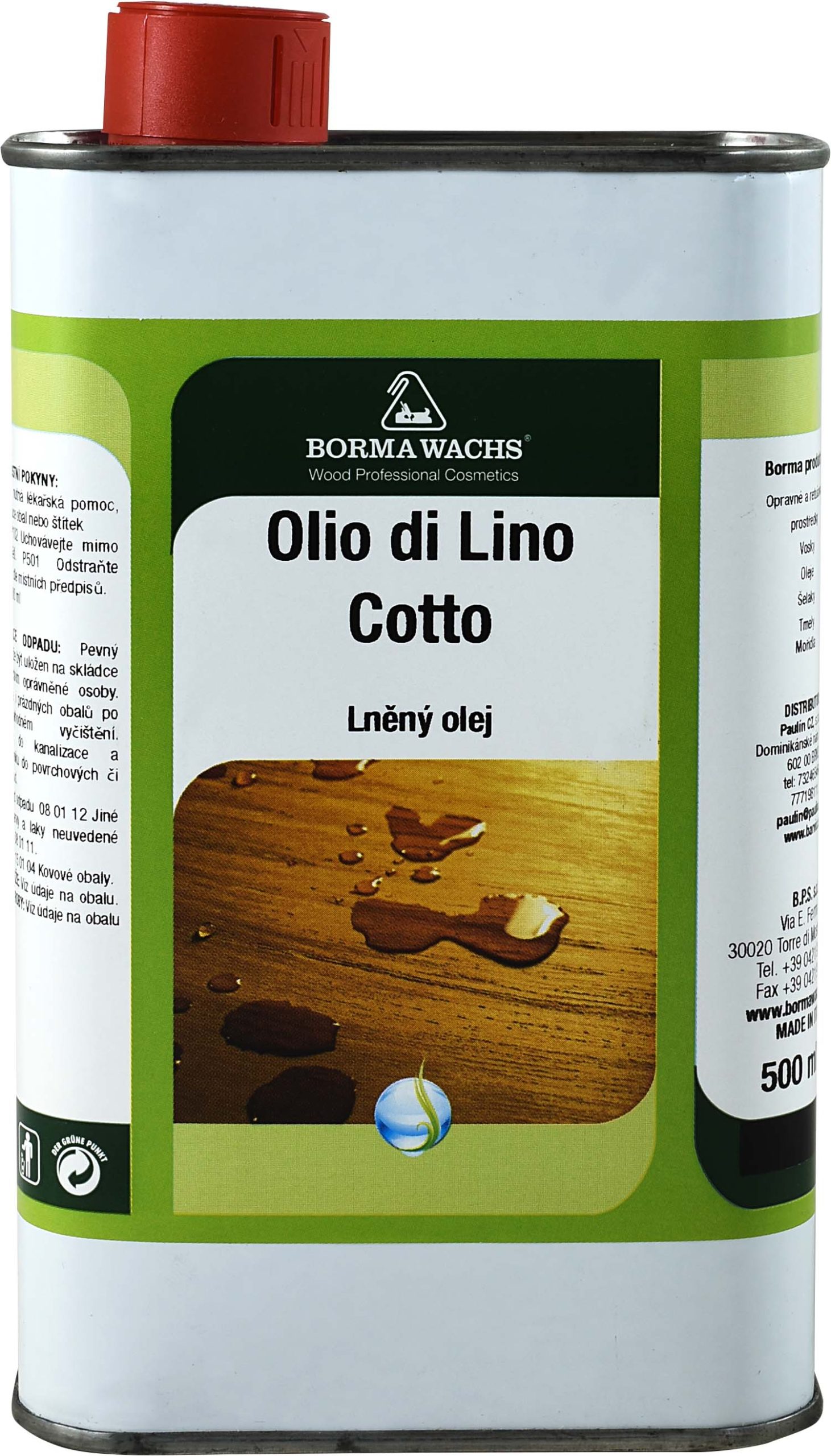 BORMA Olio Di Lino Cotto - lněný olej 0.5 l