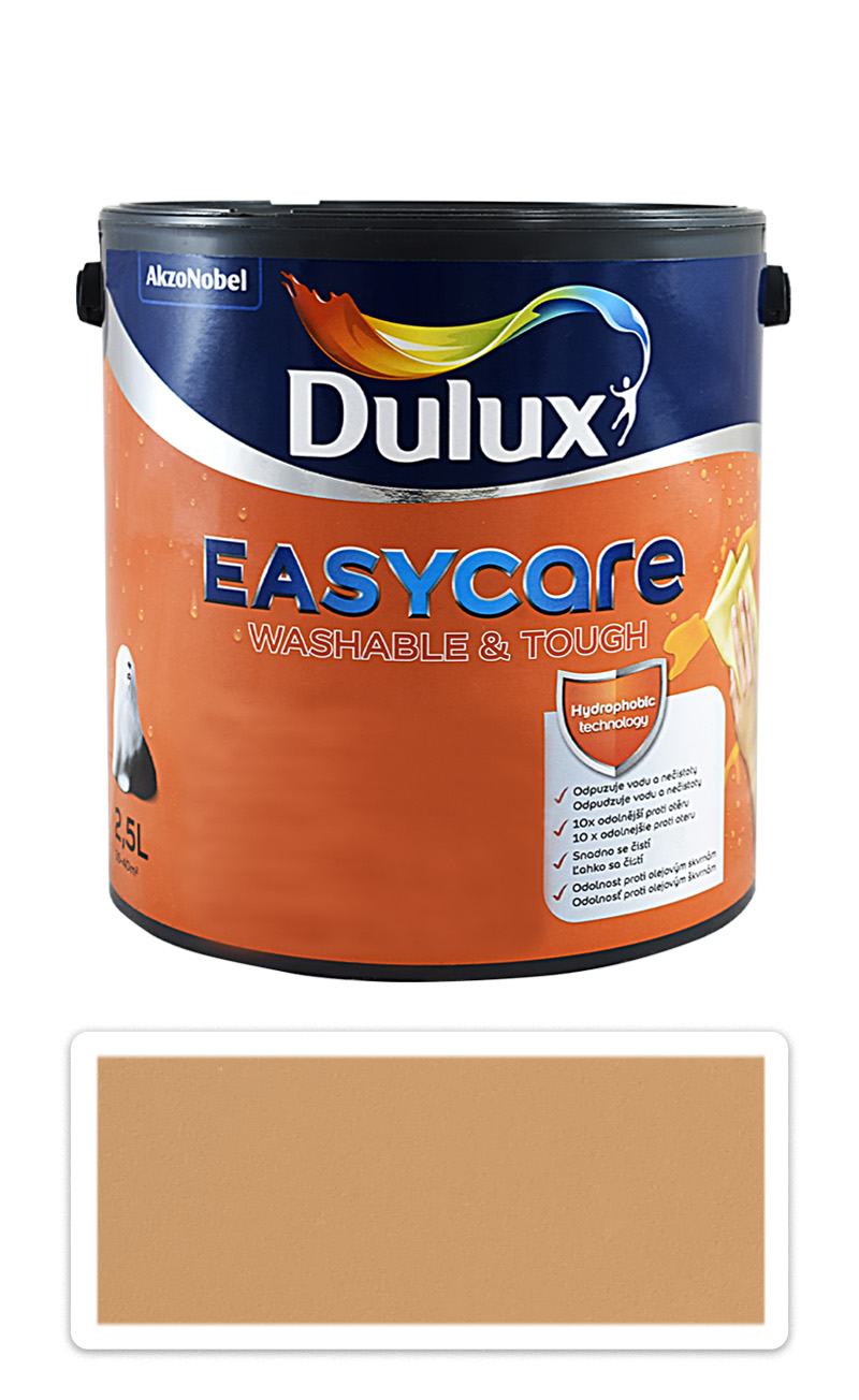 DULUX EasyCare - omyvatelná malířská barva do interiéru 2.5 l Meruňkový kompot