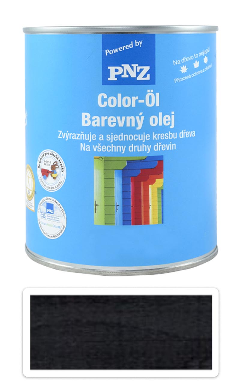 PNZ Barevný olej 0.75 l Grafitově černý