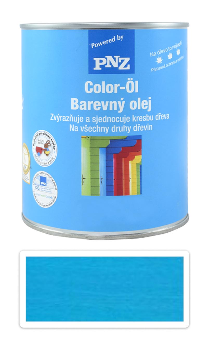 PNZ Barevný olej 0.75 l Křišťálově modrý