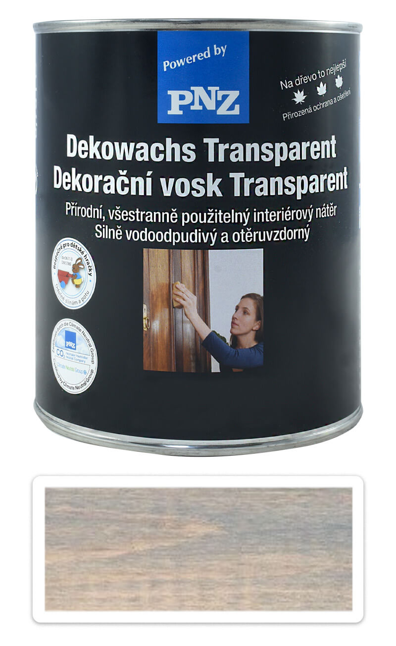 PNZ Dekorační vosk Transparent 0.75 l Holubí modř