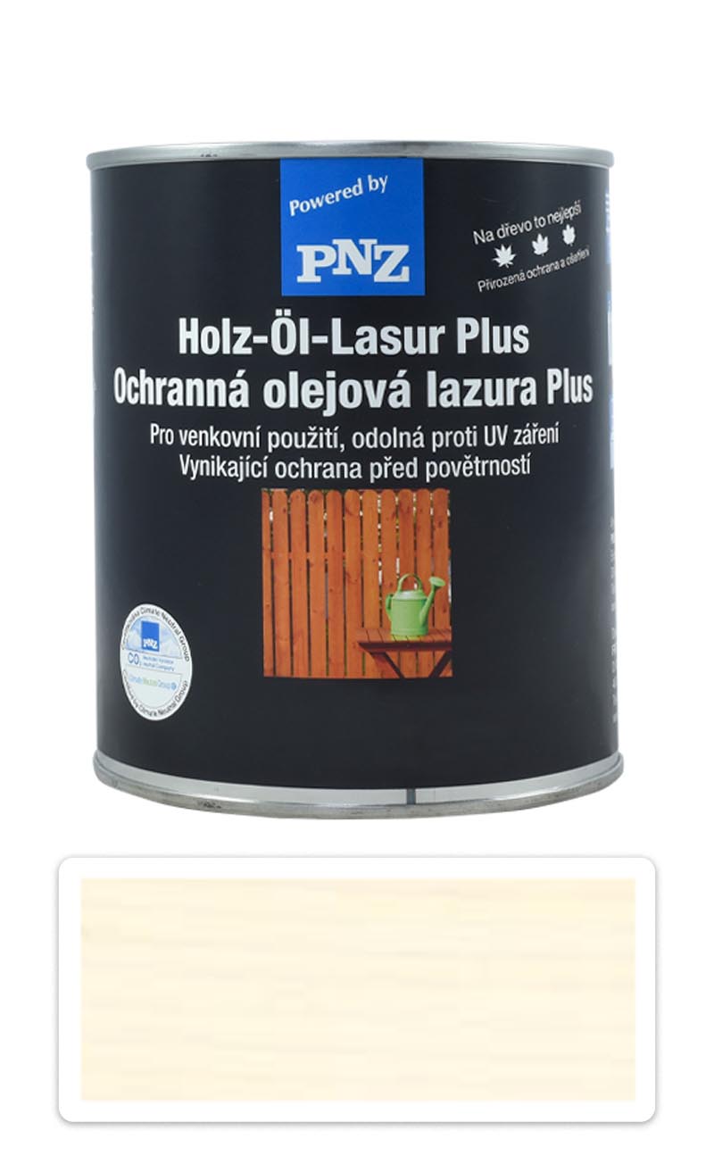 PNZ Ochranná olejová lazura Plus 0.75 l Bílý