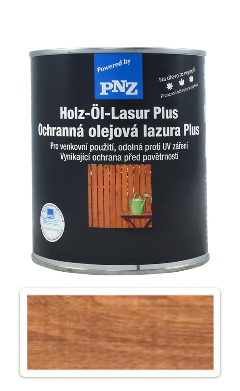 PNZ Ochranná olejová lazura Plus 0.75 l Ořech