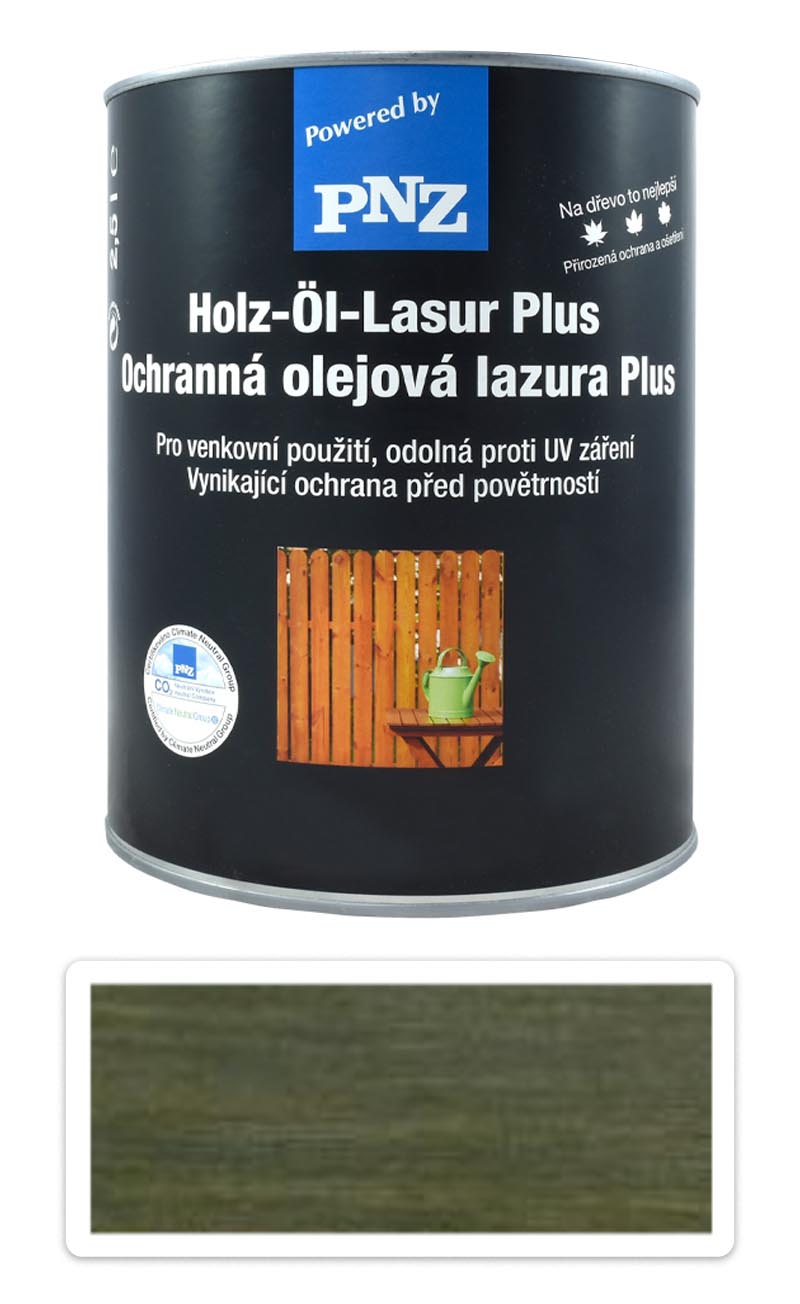 PNZ Ochranná olejová lazura Plus 2.5 l Jedlová zelená