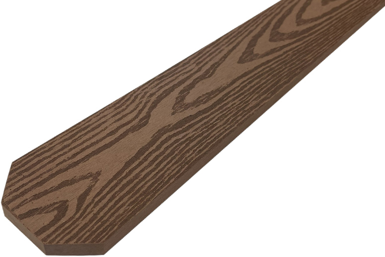 WPC dřevoplastové plotovky tříhranné LamboDeck 13x90x1000 - Teak
