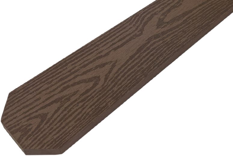WPC dřevoplastové plotovky tříhranné LamboDeck 13x90x1800 - Brownish Red