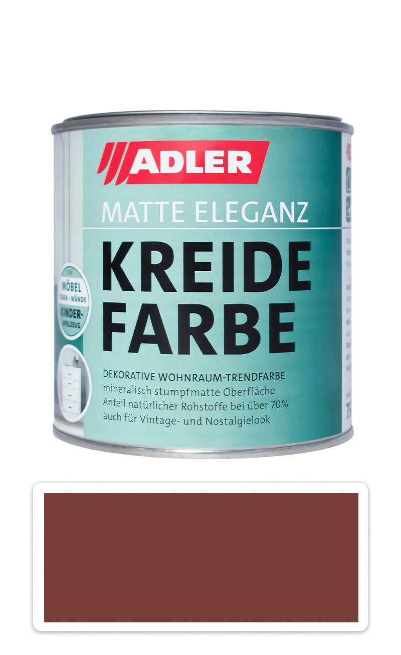 ADLER Kreidefarbe - univerzální vodou ředitelná křídová barva do interiéru 0.375 l Kohlröschen