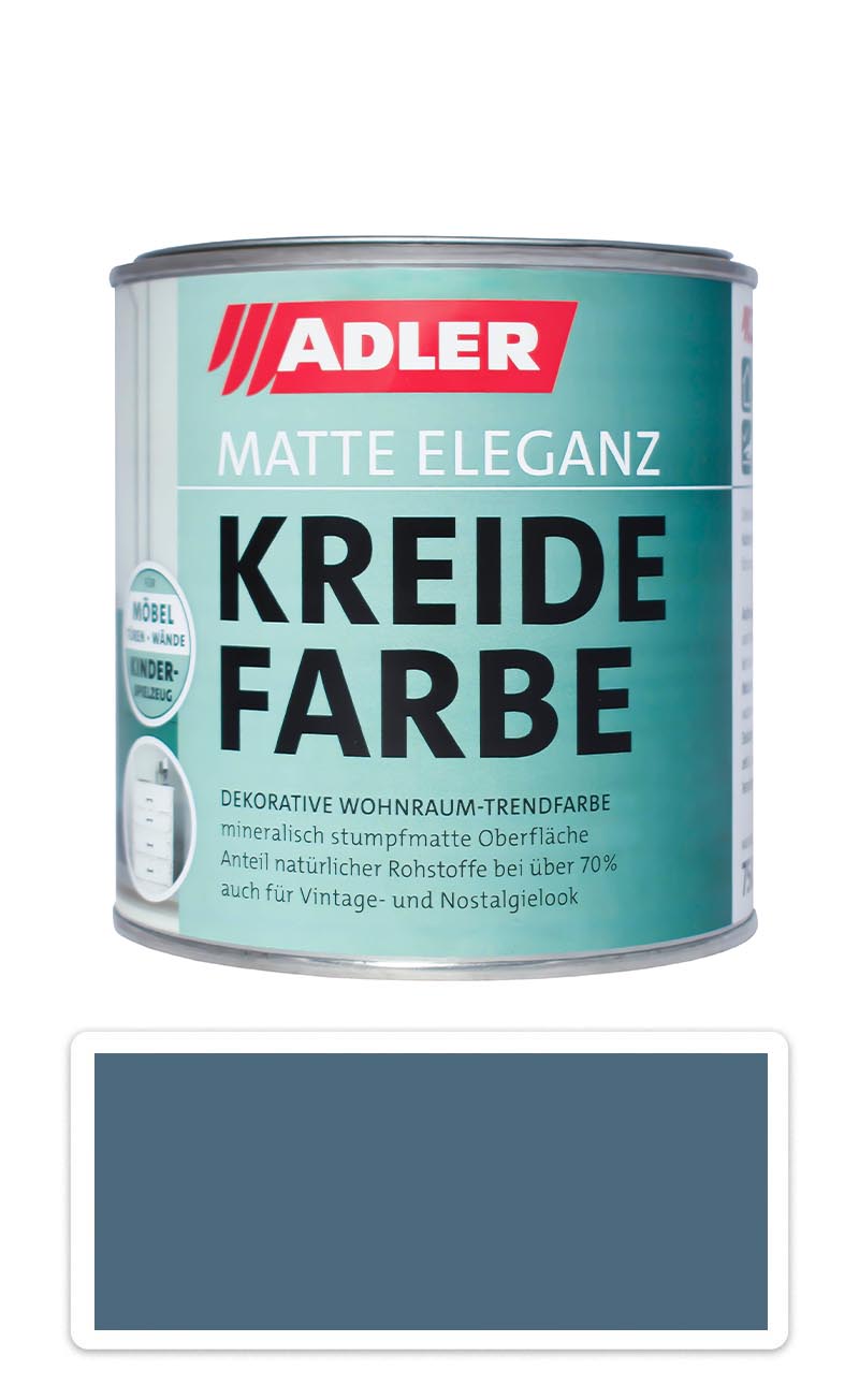 ADLER Kreidefarbe - univerzální vodou ředitelná křídová barva do interiéru 0.75 l Bergstöcke