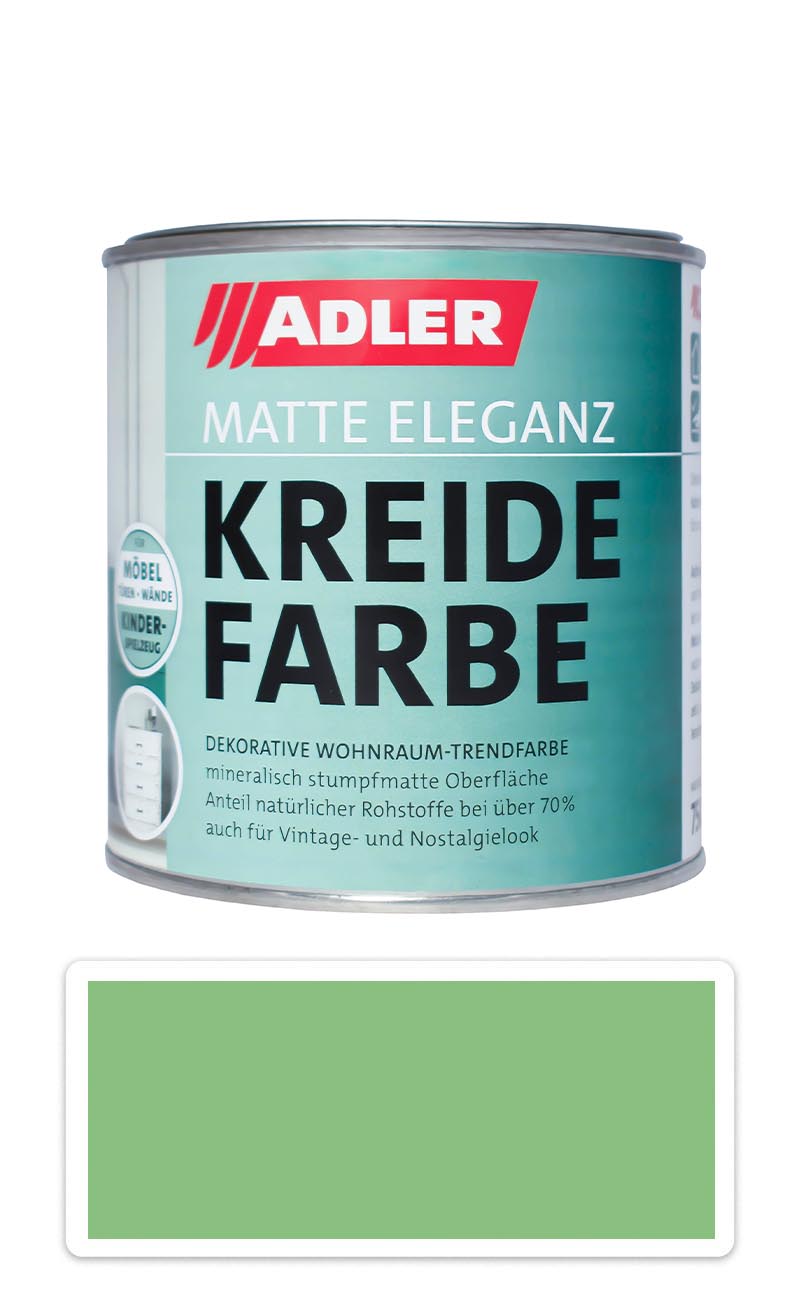 ADLER Kreidefarbe - univerzální vodou ředitelná křídová barva do interiéru 0.375 l Gipfelbuch