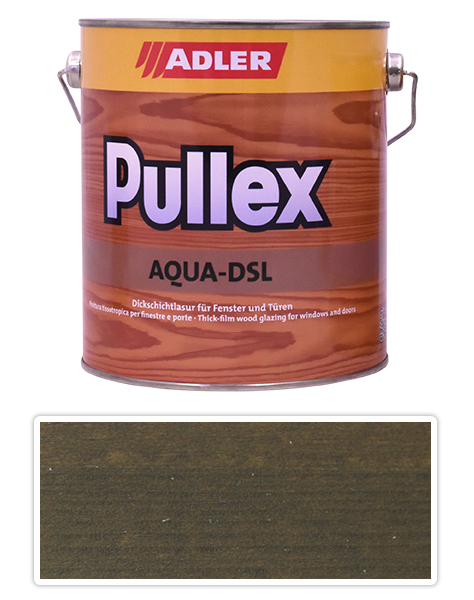 ADLER Pullex Aqua DSL - vodou ředitelná lazura na dřevo 2.5 l Grizzly ST 05/2