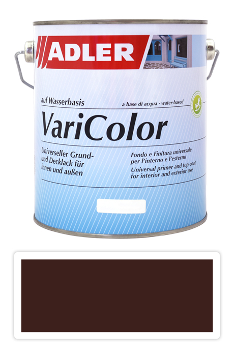 ADLER Varicolor - vodou ředitelná krycí barva univerzál 2.5 l Mahagonibraun / Mahagonová hnědá RAL 8016