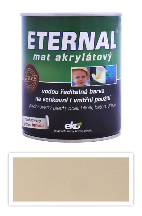 ETERNAL Mat akrylátový - vodou ředitelná barva 0.7 l Světle hnědá 019
