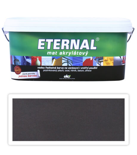 ETERNAL Mat akrylátový - vodou ředitelná barva 2.8 l Palisandr 10
