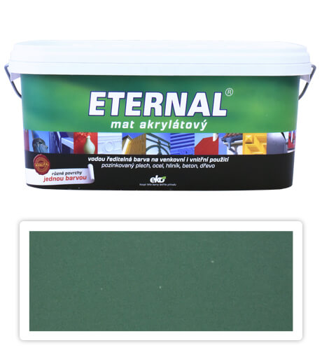 ETERNAL Mat akrylátový - vodou ředitelná barva 2.8 l Zelená 06