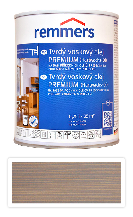 REMMERS Tvrdý voskový olej PREMIUM 0.75 l Toscanagrau / Toskánská šedá FT 20925