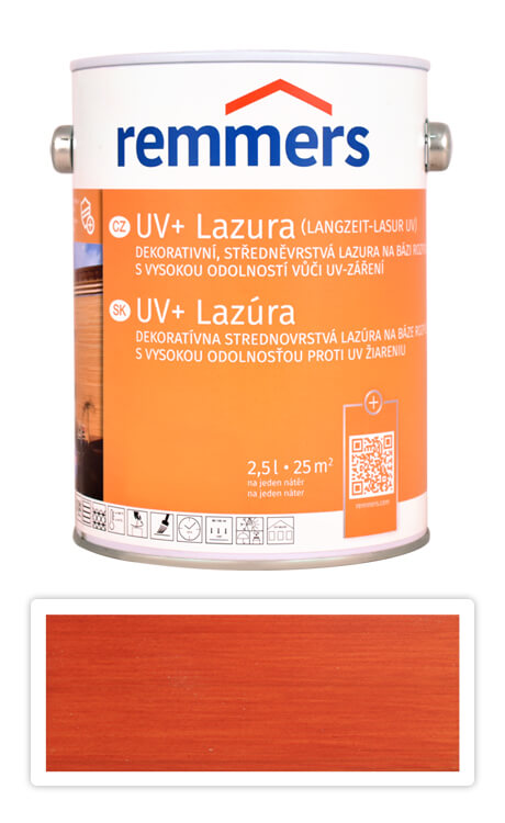 REMMERS UV+ Lazura - dekorativní lazura na dřevo 2.5 l Mahagon