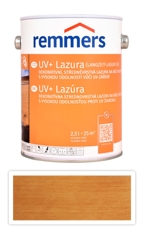 REMMERS UV+ Lazura - dekorativní lazura na dřevo 2.5 l Pinie