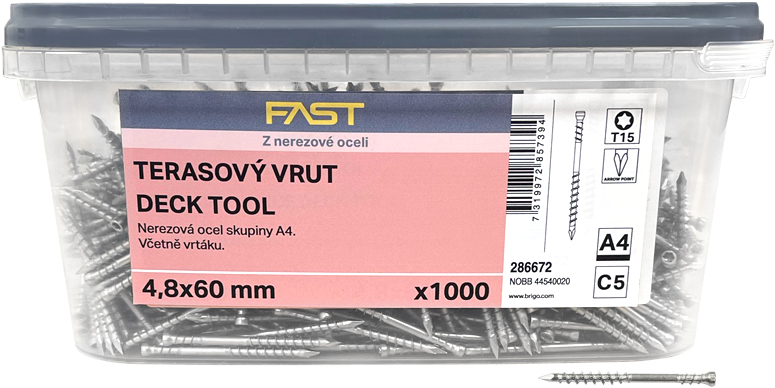 Vruty terasové FAST Decking Screw 4